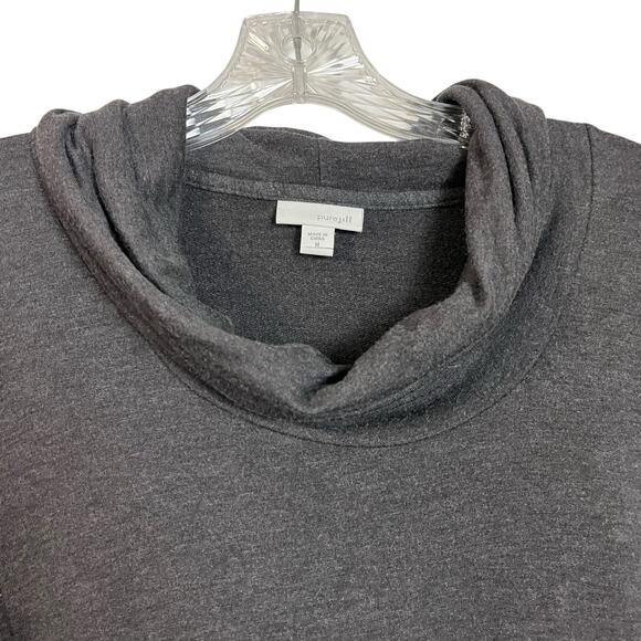 Pure Jill J. Jill Long Sleeve Cowl Neck Tunic Pockets Tunic Lagenlook Med (3010) - Picture 5 of 7